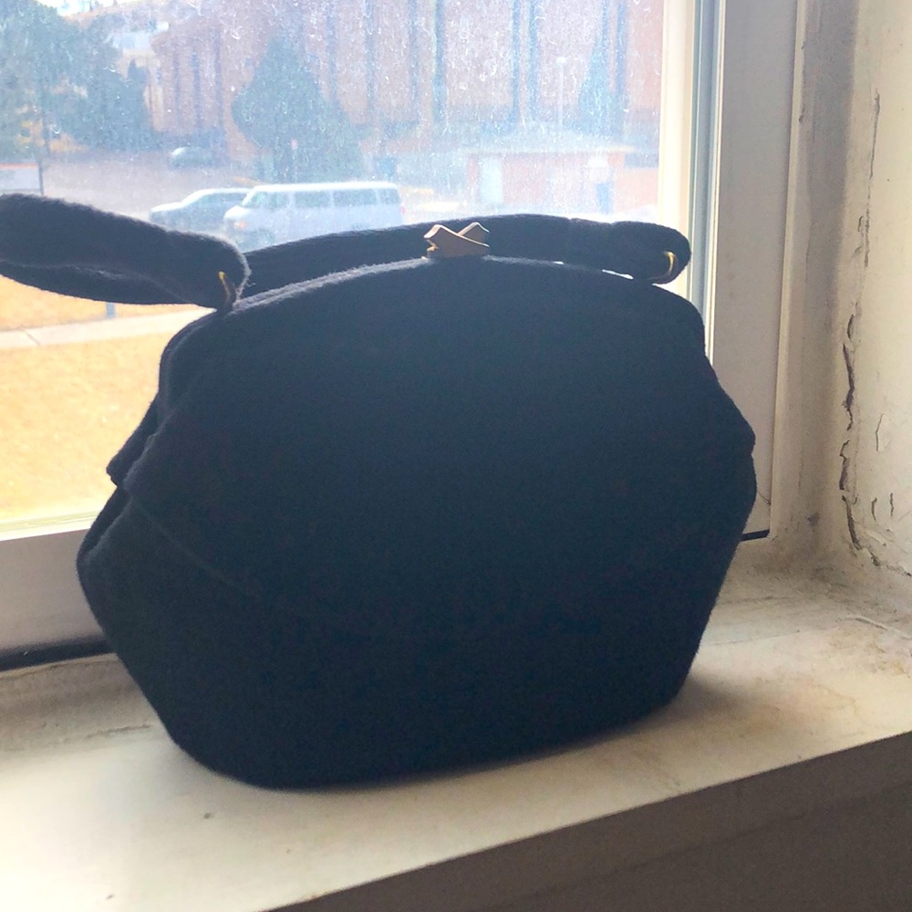 Garay Vintage Black bag with gold embellishments.